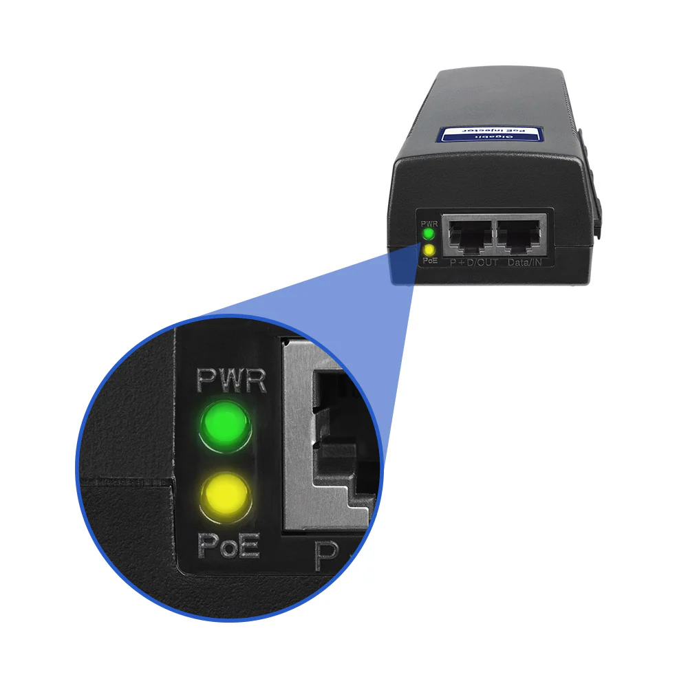 BV-Tech Gigabit PoE+ Injector, 60W | POE-I100G-60W - Image 4
