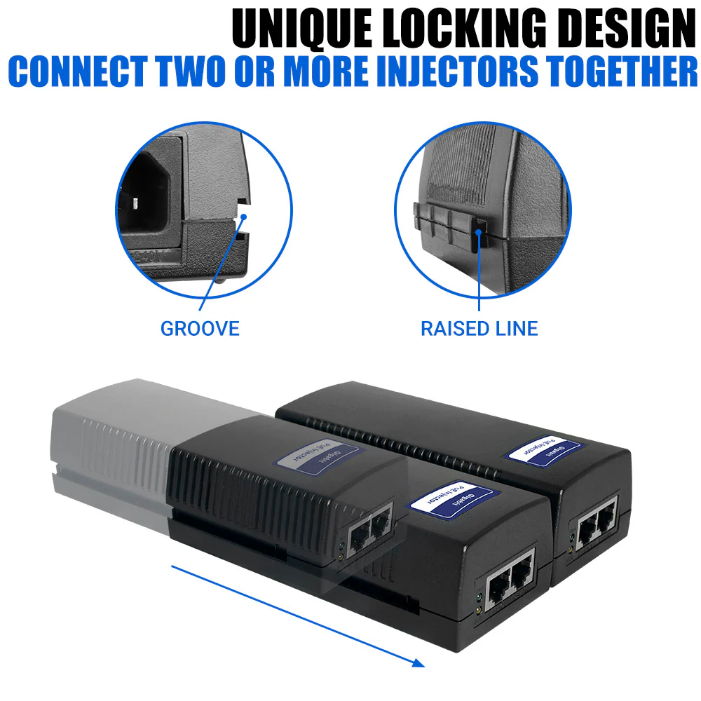 BV-Tech Gigabit PoE+ Injector, 60W | POE-I100G-60W - Image 5