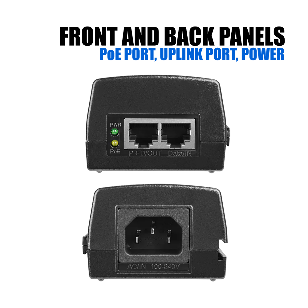 BV-Tech Gigabit PoE+ Injector, 90W | POE-I100G-90W - Image 3