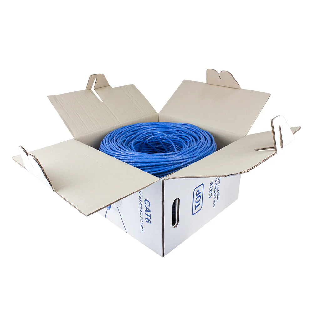 BV-Tech Cat6 Riser (CMR) Solid Bare Copper Ethernet Cable 1000ft Blue | CABLE-CMR6-BL-1000 - Image 3